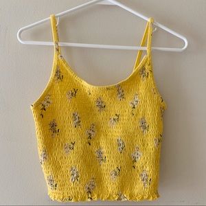 yellow floral tank